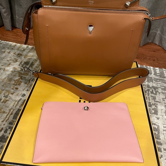Fendi DotCom Brown Like New Handbag - Picture 1 of 12